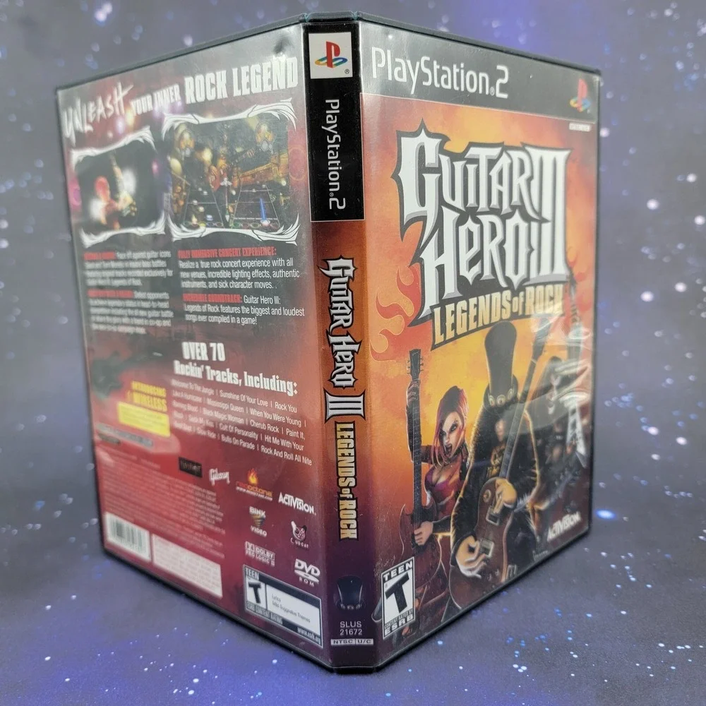 Guitar Hero III Legends of Rock (Sony PlayStation 2,‎ 2007) Video Game No Manual